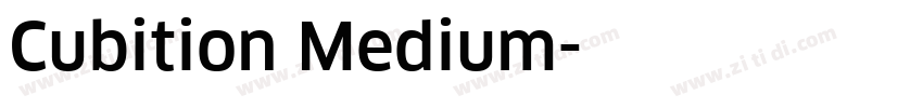 Cubition Medium字体转换